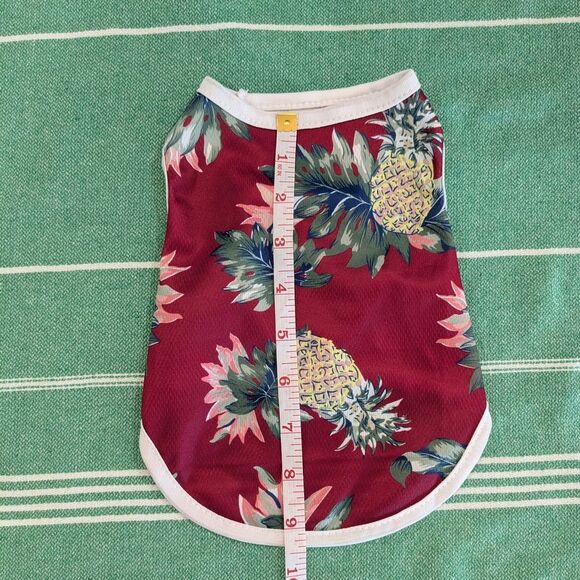 2/$10🐾 New Size Small Tropical Pineapple Hawaiian Dog Shirt - Cat Shirt 🐾 - Picture 3 of 7